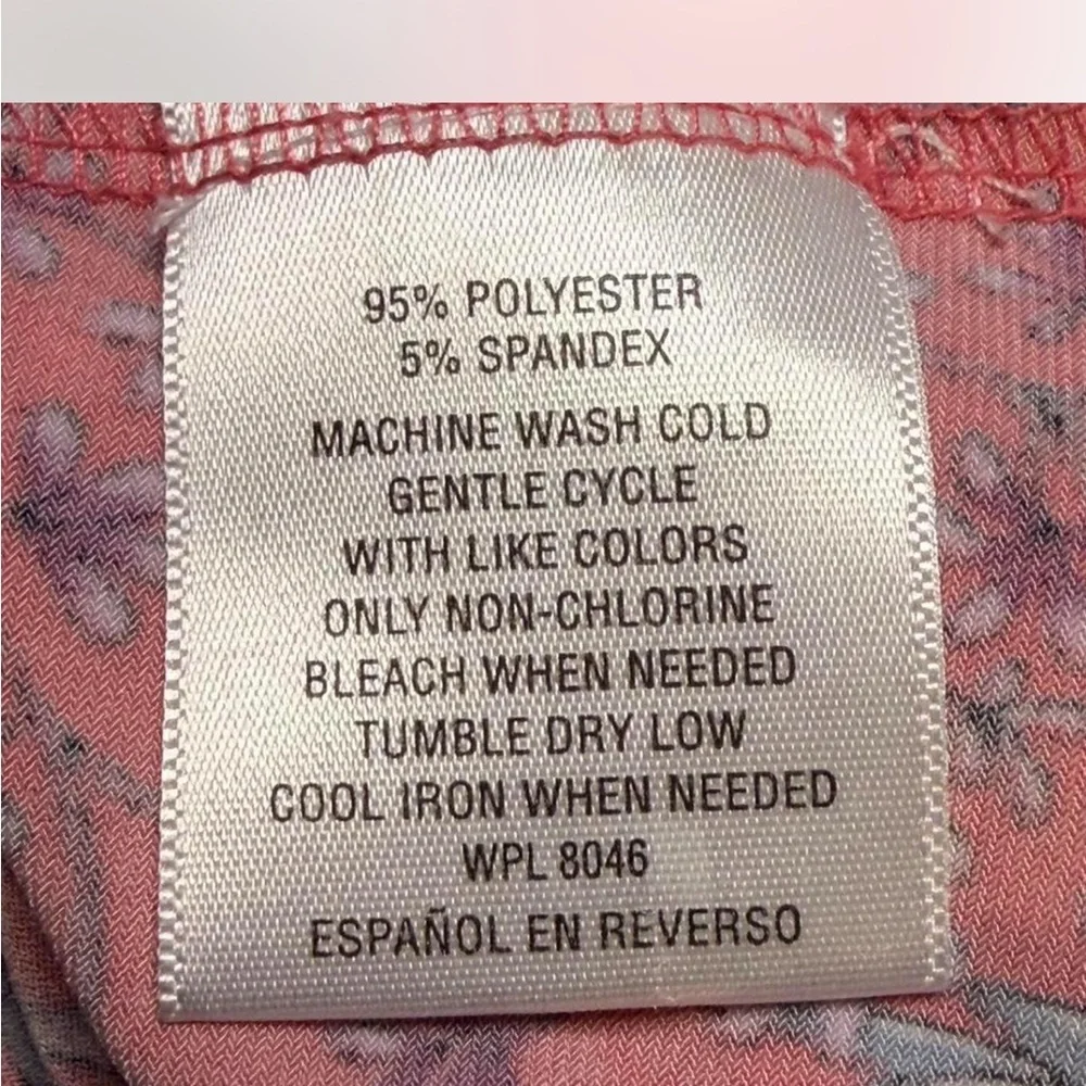 💰SALE Style & Co Floral Women's Blouses - Black and Coral 3X - Picture 6 of 8